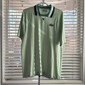 Lacoste Men’s SPORT Seamless Open Collar Jacquard Polo Shirt - Size M